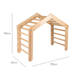 Grande scala Pikler in legno - Legno Naturale