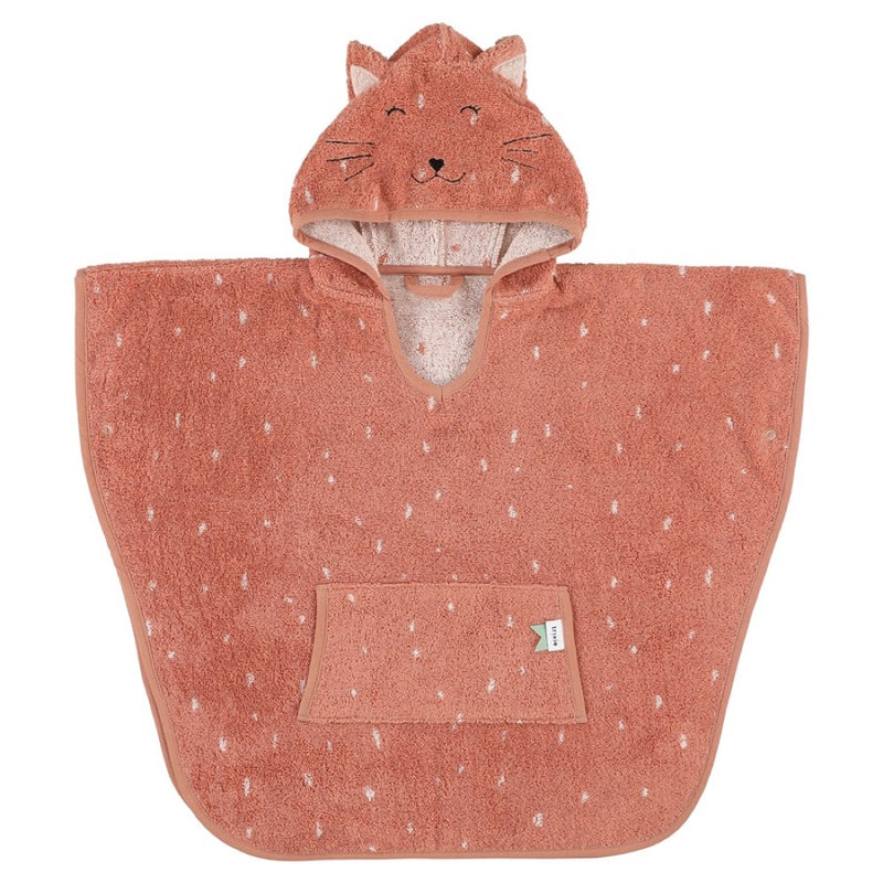 Otroški kopalni poncho s kapuco – Mrs. Cat