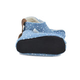Pantofole per bambini KAKU - Blu con Pois