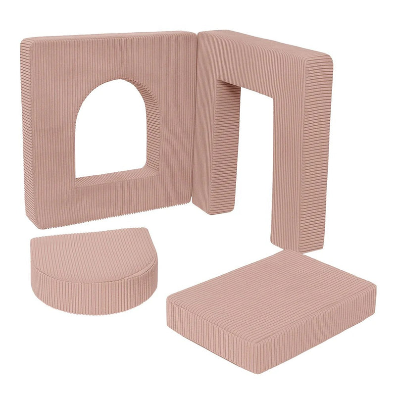 Set gioco morbido estetico per bimbi, 4 elementi - Rosa