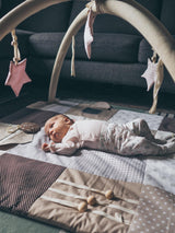 Podloga za aktivnost za bebe, 100 × 100 cm – smeđa