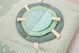 Palestrina attività per neonato, 100x100 cm - Verde Menta
