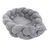Nido per neonato con paracolpi treccia - Grigio