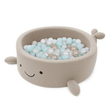 Piscina di palline in schiuma senza palline - Balena Oat Biscuit Beige Boucle