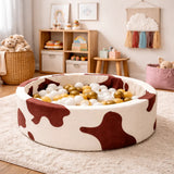Okrogel penasti bazen 90x30 cm krava – 200 žogic