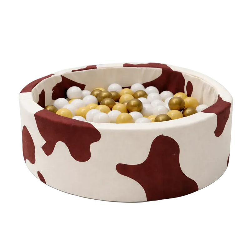Okrogel penasti bazen 90x30 cm krava – 200 žogic