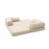 HoneyHug mehka modularna otroška sofa – Teddy krema