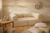 HoneyHug mehka modularna otroška sofa – Teddy krema