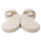 Divano modulare MeowBaby® Coccolo per bambini – 6 pezzi, Bearly Grigio Chiaro