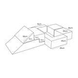 MeowBaby® sofa iz mehkih žametnih kock – ekru