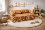 Modularna otroška igralna sofa – žirafa, 120 cm