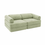 Modularna otroška igralna sofa – zelena