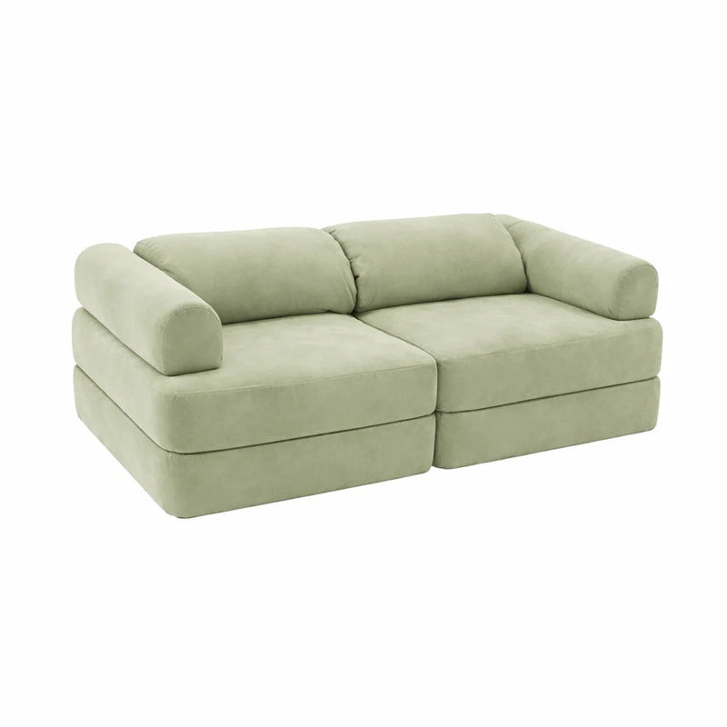 Modularna otroška igralna sofa – zelena