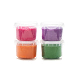 Set pasta modellabile bio Neogrün Easy Clay 4x120g – Arancio, Verde, Rosa, Viola