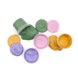 Set colori a dita bio Neogrün 4x120g – Giallo, Verde, Rosa, Viola