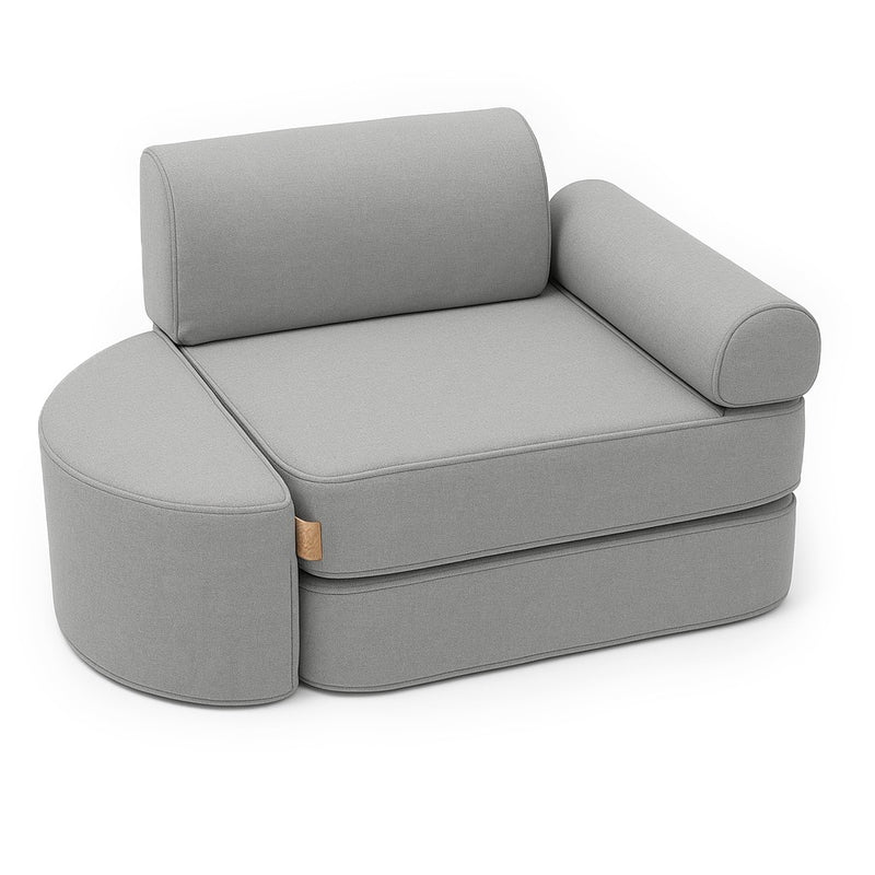 Piccolo divano tascabile Outzy da interno/esterno per bambini - Fog Gray