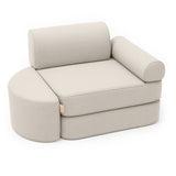 Piccolo divano tascabile Outzy da interno/esterno per bambini - Oat Blush Beige