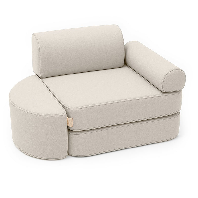 Piccolo divano tascabile Outzy da interno/esterno per bambini - Oat Blush Beige