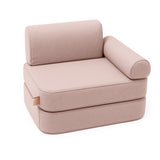 Piccolo divano tascabile Outzy da interno/esterno per bambini - Rosy Dune Pink