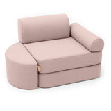 Piccolo divano tascabile Outzy da interno/esterno per bambini - Rosy Dune Pink