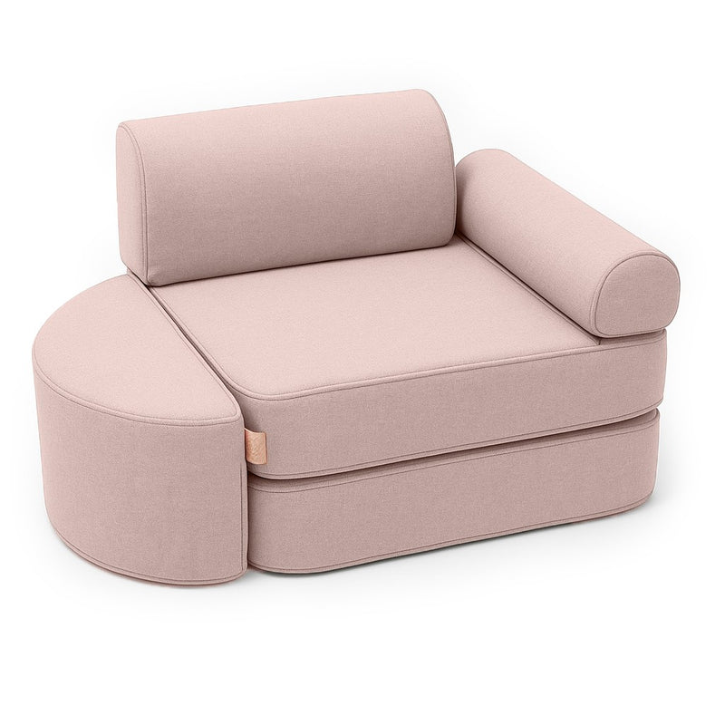 Piccolo divano tascabile Outzy da interno/esterno per bambini - Rosy Dune Pink