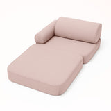 Piccolo divano tascabile Outzy da interno/esterno per bambini - Rosy Dune Pink