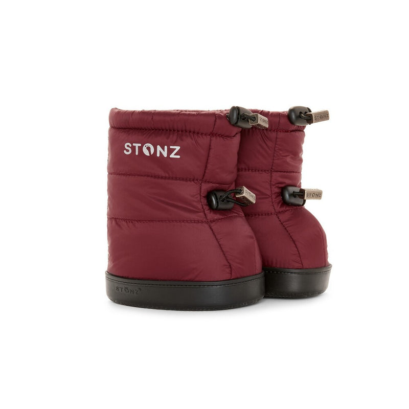 Zimski škornjički Puffer za malčke – rubin