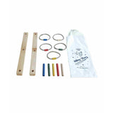 Gioco lancio degli anelli in legno - Colorato
