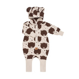 Tutina con orecchie per neonati e bambini - Orsetto Beige
