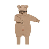 Tutina con orecchie per neonati e bambini - Cacao